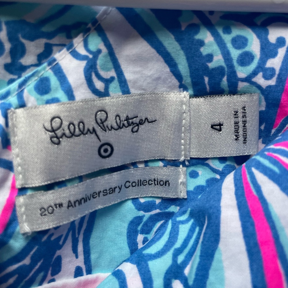 Lilly Pulitzer for Target Shift Dress - My Fans- Size 4 NWT - Picture 5 of 6